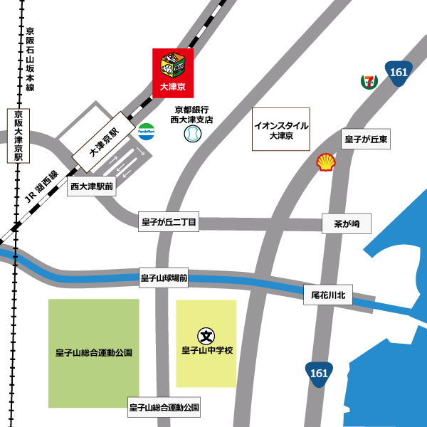 大津京営業所のアクセスマップ